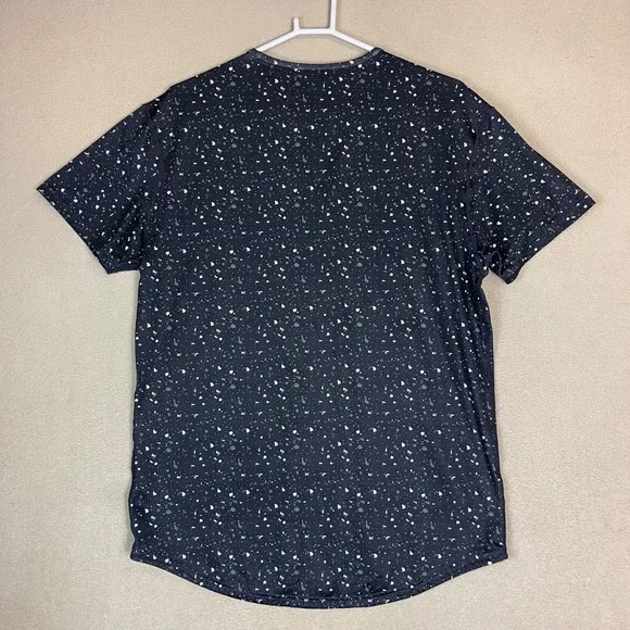 BYLT Premium Basics Drop Cut S/S Performance Mens L‎ Black Speckled T-Shirt - Picture 7 of 8